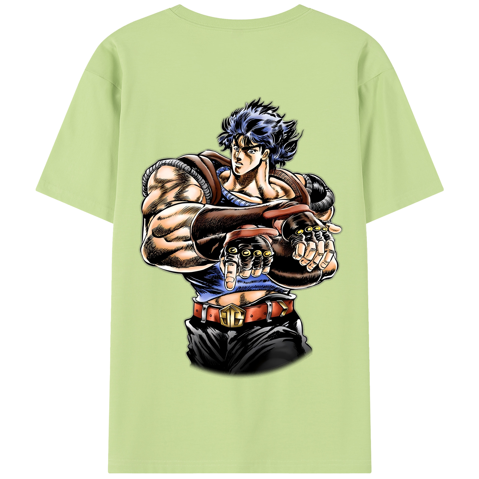 （画像用） ジョジョの奇妙な冒険 /ジョナサン?ジョースター JoJo's Bizarre Adventure Jonathan Joestar 綿100％半袖Tシャツ（背面プリント）